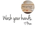thumbnail image 1 of Coofit 2PCS Wall Sticker Creative Letter Sign Waterproof Wall Decal Bathroom Sticker, 1 of 10
