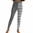 thumbnail image 7 of Guluxicc Women Leggings Stretch Tummy Control High Rise Yoga Pants Striped Halloween Leggings, 7 of 7