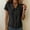 Black, variant on Summer Sales Womens Summer Tops Going‑Out Button‑Down Short Sleeve Loose‑Fit Casual Blouse Shirts for Women