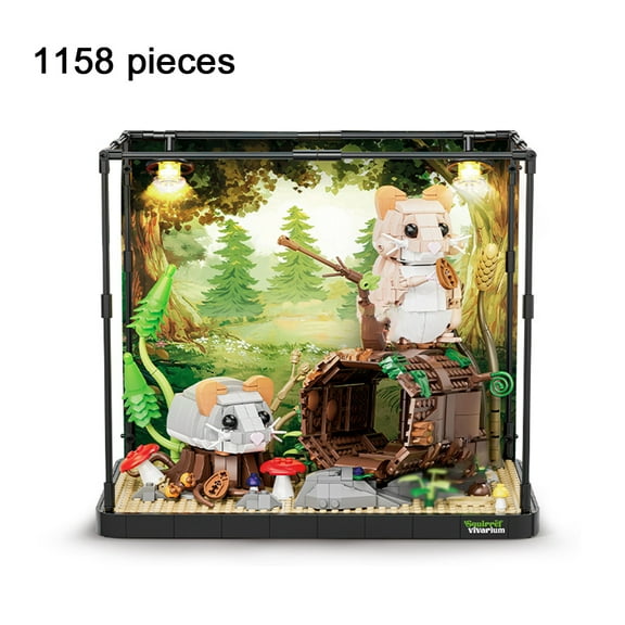 Kids Building Block Set Hamster Animal Building Kit with 1158Pieces Mini Building Blocks for Kids Early Education Toys & Home Decor