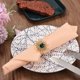 thumbnail image 5 of Metal Servilletas Anillos, 4uds Girasol Servilletas Anillos Soporte Hebilla Juego para Comedor Mesa Decoraciones Boda Cumpleaños Vacaciones Fiesta, Oscuro Verde, 5 of 5