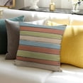 thumbnail image 3 of BANET Short Plush Pillow Case Double Sided Print , Blue Green Super Soft Square Throw Pillowslip Couch Sofa Covers for Bed Room, Beach 24x24in, 3 of 5