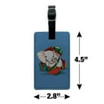 thumbnail image 5 of White Elephant In Present Gift Box Holiday Christmas Rectangle Leather Luggage Card Suitcase Carry-On ID Tag, 5 of 7