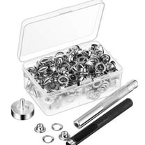 Tineasur Copper Grommets Kit with Iron Tools for Clothing Fasteners 203Pcs