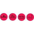 thumbnail image 2 of Darling Souvenir Sacrament Baptism Theme&nbsp;Stickers Candy&nbsp;Chocolate Labels 190 Pcs-Magenta, 2 of 2