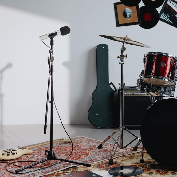 ifundom 5-Pack Adjustable Microphone Holders Black with Angle Control for Recording Studio and Podcast Use