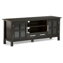 Kitchener 60 inch Wide Solid Wood TV Stand in Hickory Brown For TVs up to 65 inches