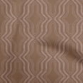 thumbnail image 1 of oneOone Cotton Poplin Twill Brown Fabric Geometric Allover Modern Traditional Sewing Craft Projects Fabric Prints By Yard 56 Inch Wide, 1 of 4