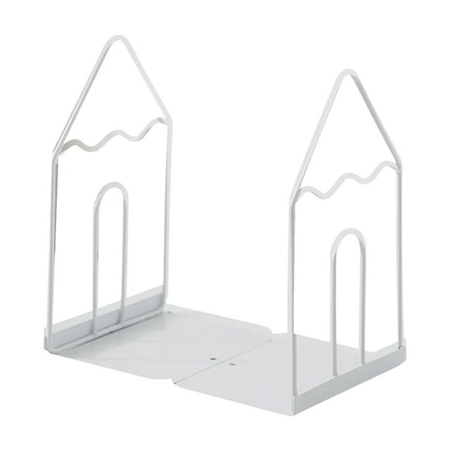 LCXmlly Sturdy Book Stand Simple Desktop Reading Book Holder Hollow Metal Book Clip Stand for Office Desktop Storage Student Learning 1 Pair