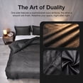 thumbnail image 6 of Orylavena Black Wavy Zebra Stripe Microfiber Duvet Cover Set, Twin, 3-Piece, 6 of 13