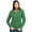 Green, variant on Ladies Merino Wool Double Collar Zipped Cardigan