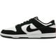 thumbnail image 1 of Zapatillas retro Nike Dunk Low, color blanco y negro, piel y gamuza, 1 of 5