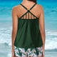 thumbnail image 4 of Conjunto de tankini con tiras en la espalda con estampado conservador para mujer Trajes de baño de dos piezas Traje de baño OAVQHLG3B Store lin121212, 4 of 4