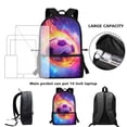 thumbnail image 6 of Uorisanigo Flaming Football Print School Backpack for Girls Boys 17 inch, 5-12 Year Kids School Bag Bookbags Large Capacity Laptop Bag for Schools, Travel & Sports, 6 of 6