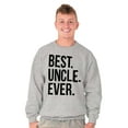 thumbnail image 5 of Best Uncle Ever Niece Nephew Men's Crewneck Sweatshirt Brisco Brands X, 5 of 6