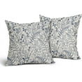 thumbnail image 2 of Navy Blue Fern Leaves Pillow Covers 18X18 Inch Plant Leaf Floral Pine Decorative Pillow Cases Vintage Botanical Spring Summer Throw Pillows Set of 2 Home Decor for Sofa Couch Porch Outdoor, 2 of 7