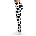 thumbnail image 3 of Black And White Cow Print Leggings, Farmer Gifts Sexy Yoga Leggings For Women., 3 of 5