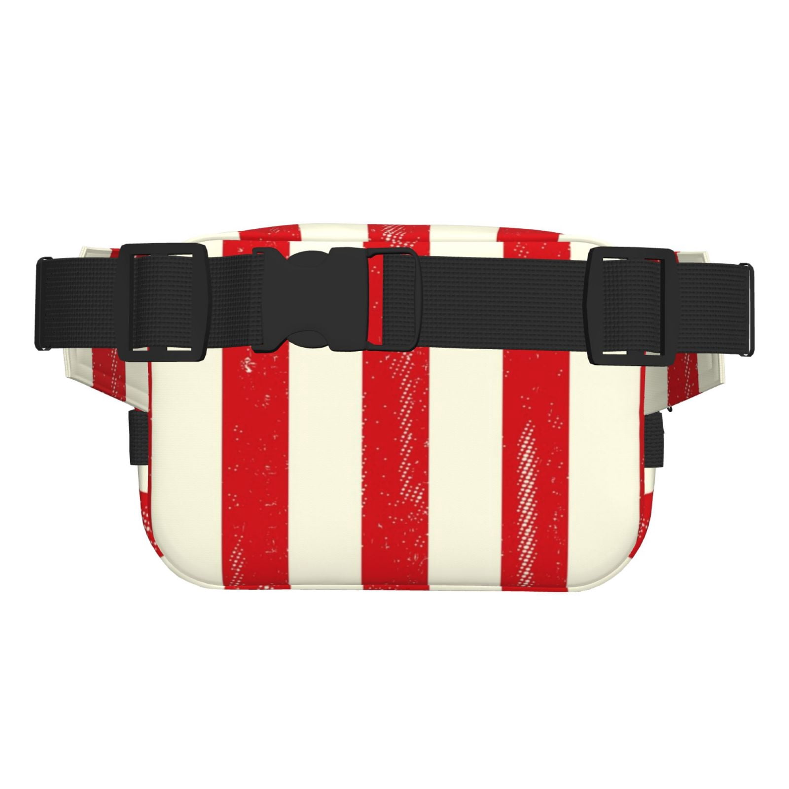 Picia America Flags2 Print Square Double-Layer Waist Bag Mini Adjustable Waist Belt Bag Exercise Running Travel Hiking