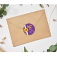 thumbnail image 2 of Darling Souvenir Round 45 Pcs Sunflower Thank You Stickers Wedding Personalized Bride Groom Names And Date Envelope Seals-Violet, 2 of 4
