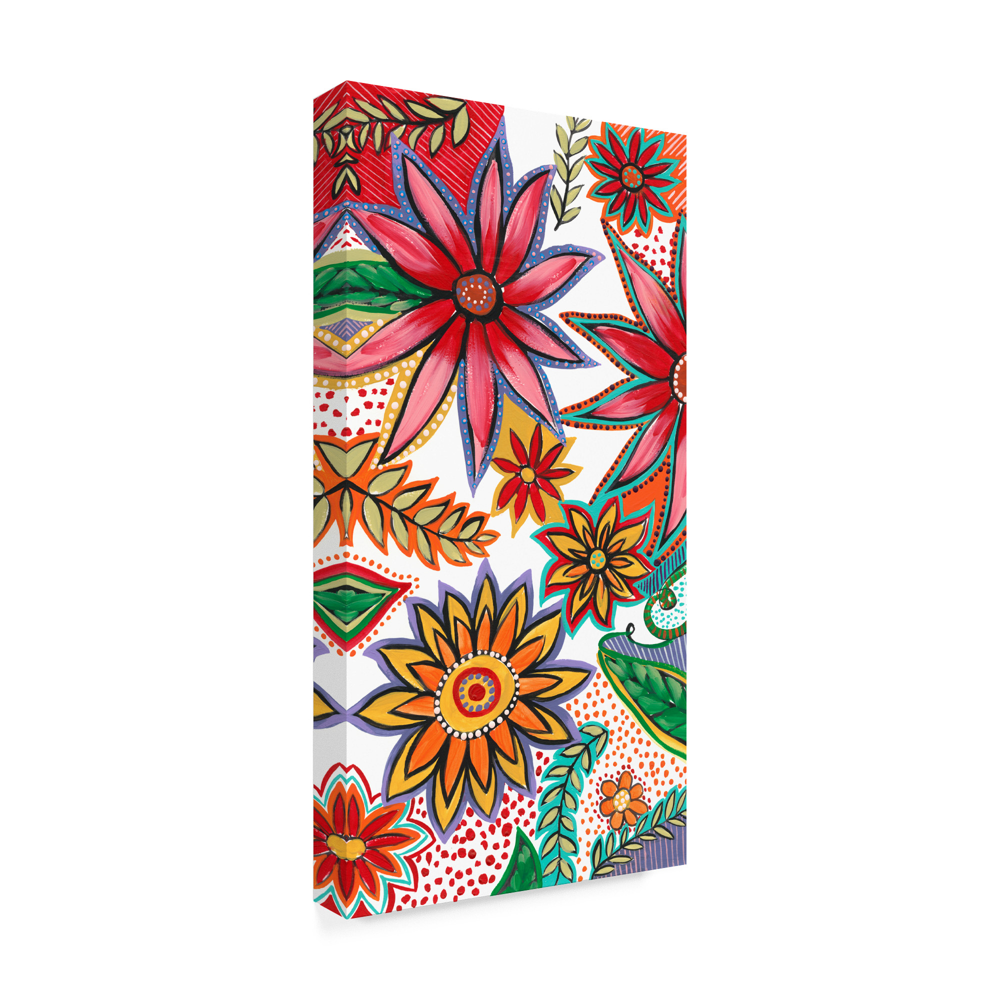 Trademark Fine Art 'Flowering Garden Whimsy I' Canvas Art by Regina Moore