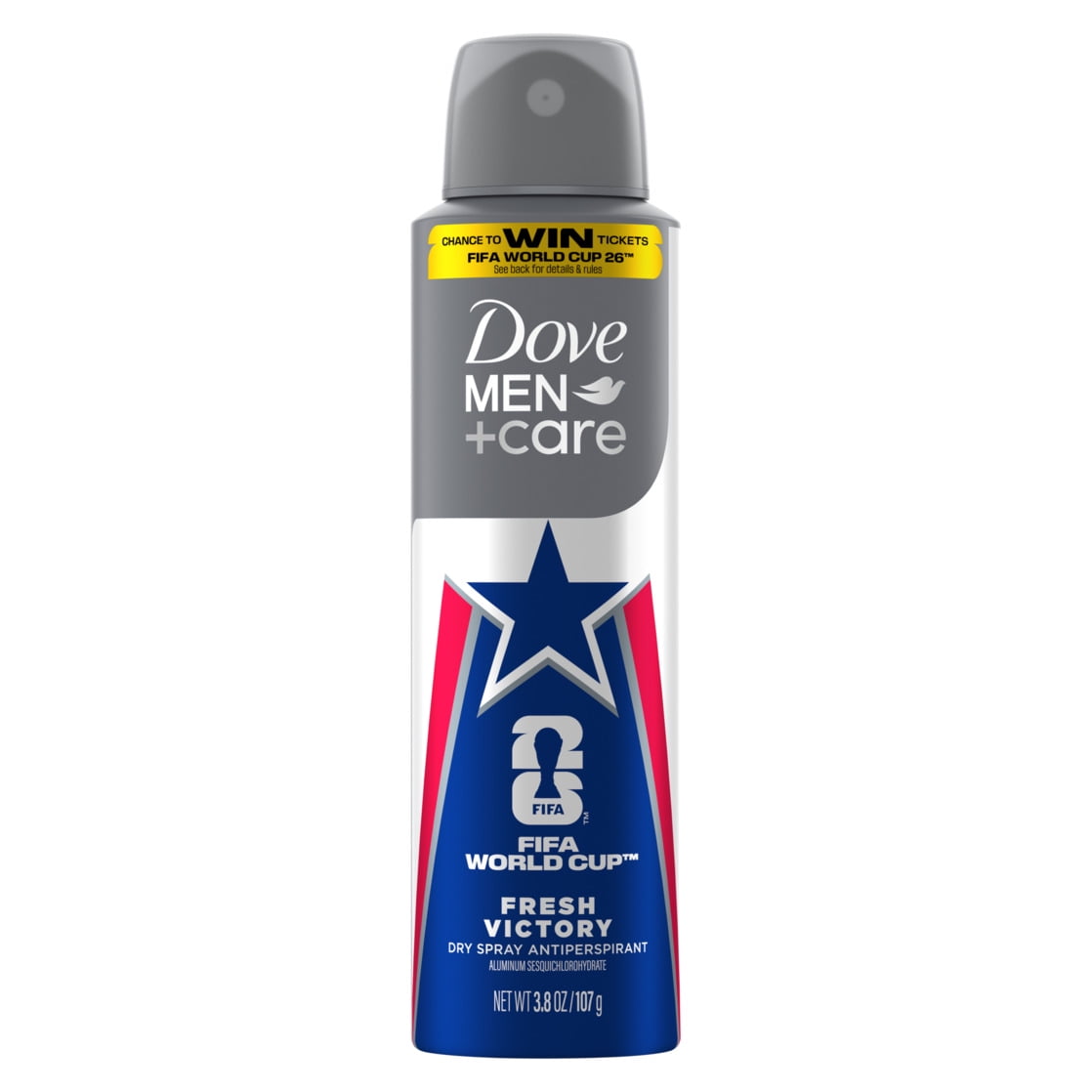 Dove Men+Care Ted Lasso Limited Edition Dry Spray Antiperspirant For 72H Protection I Believe In Believe Neutralizes Odor And Sweat ,3.8 oz