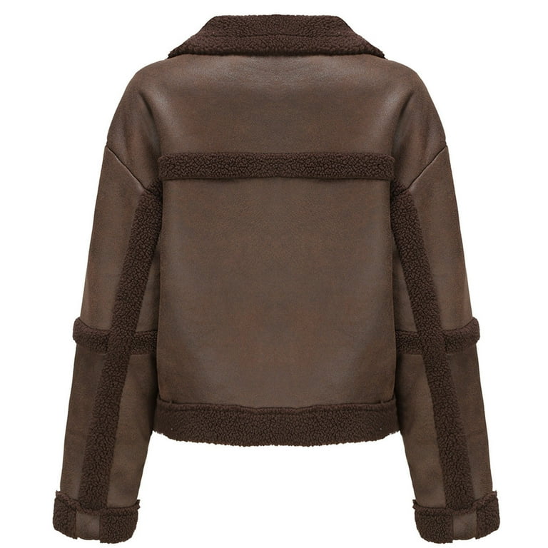Cyber&Monday Deals 2023 Winter Womens Faux Coat Faux Suede Cyber&Monday Deals 2023 Winter Womens Faux Coat Faux Suede