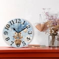 thumbnail image 2 of Bear Balloon Clouds 10 inch Wall Clocks Non Ticking Easy to Read Battery Decorative for Home Bathroom Kitchen Bedroom Living Room, 2 of 8
