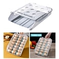 thumbnail image 3 of Cocina Frigorífico Huevo Cajón Cajón Desplazamiento automático hacia abajo Frigorífico Congelador Armario Encimera Bandeja para huevos Contenedor de gris Baoblaze soporte para bandeja de huevos, 3 of 7