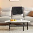 thumbnail image 4 of NICEXMAS Nicexmas Multi Pocket Armrest Organizer in Black PU and Suede for Living Room, 4 of 7