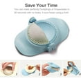 thumbnail image 6 of Qoosea  Empanada Maker Press ,Dumpling Maker Set with Dough Cutter, Dumpling Mold Set for Pierogi, Pastelitos, Calzone, Turnovers, Chinese Dumpling 3 Sizes-Blue, 6 of 6