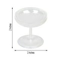 thumbnail image 2 of BalsaCircle 12 Clear 2" Mini Champagne Dessert Cups Favor Holders, 2 of 8