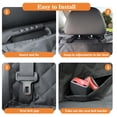 thumbnail image 4 of Meolsaek Dog Car Seat Cover for Back Seat Bench, 4‑Layer Waterproof Heavy‑Duty Pet Protector, Scratch‑Proof, Non‑Slip, with Storage Bag, Black, 4 of 8