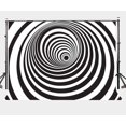 thumbnail image 1 of EREHome Tissu Polyester 7x5ft Noir Blanc Rayures Toile de Fond 3D Abstrait Fond Photo Vidéo Accessoires de Studio, 1 of 1