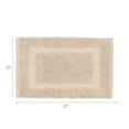 thumbnail image 3 of Jean Pierre New York Sophie Border 100% Cotton Bath Mat - Non-Slip Bath Rug - Ivory - 20" x 32", 3 of 8