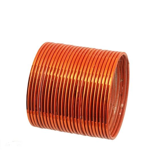 Sunsoul By Touchstone Colorful Bangle Collection Modern Pretty Attractive Look Wrist Filler Indian Bollywood Tomato Red Color Thin Designer Jewelry Metal Bangle Bracelets Set Of 24. For Women.