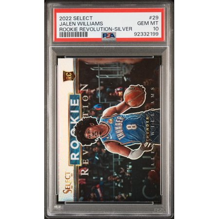 Graded 2022 Panini Select Jalen Williams #29 Rookie Revolution Silver Rookie RC Basketball Card PSA 10 Gem Mint