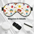 thumbnail image 2 of Rocae Childrens Party for Mask for Women Men, Luxury Eye Cover Eye Shade with Adjustable Strap for Travel, Nap, Meditation, 2 of 7