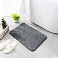 thumbnail image 6 of Bailu Memory Foam Bath Mat Pebble Bathroom Rug Super Absorbent Machine Washable Bathroom Rug (20x32, Dark Gray), 6 of 7