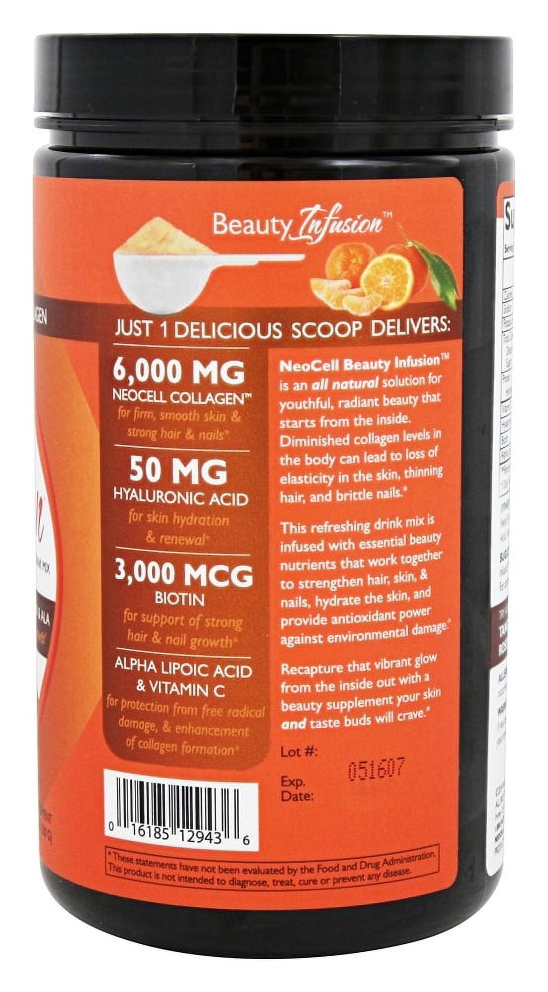 Neocell - Collagen Beauty Infusion Powder Tangerine 11.64 oz