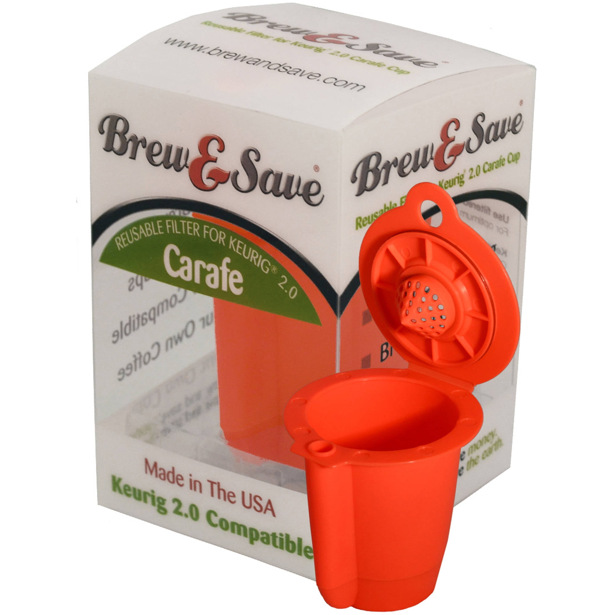 Brew and Save Reusable Carafe Coffee Filter for Keurig 2.0 Brewer by EkoBrands, LLC