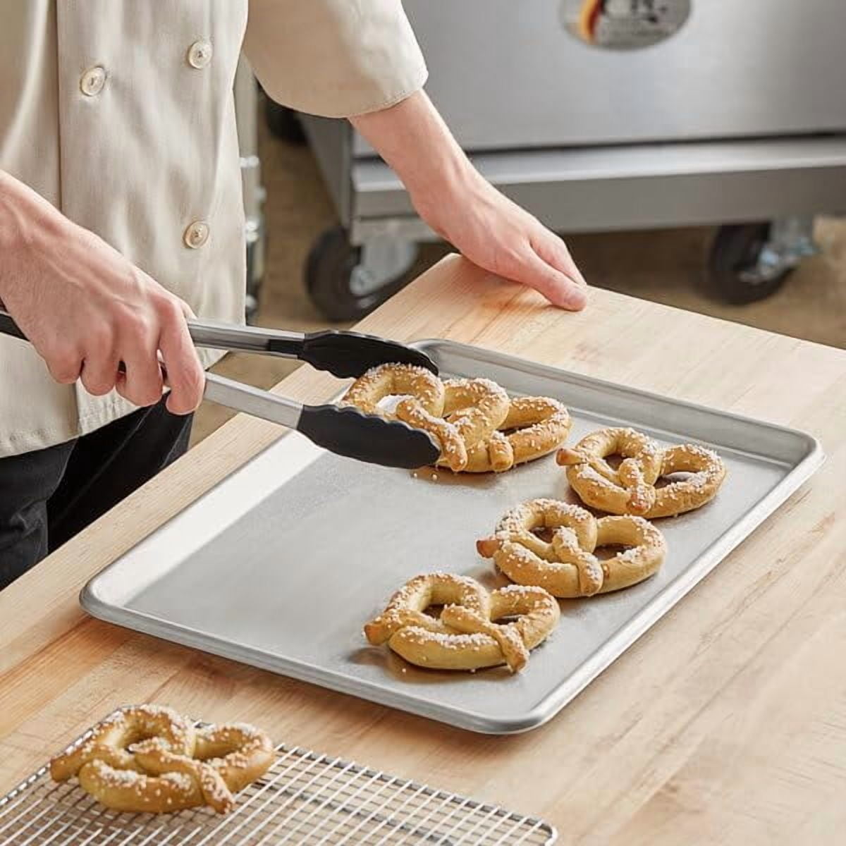 TrueCraftware- 18" x 13" Half Size Stainless Steel Sheet Pan 20 Gauge- Bakeware Baking Pan Baking Sheet Baking Tray Cookie Sheet for Oven Perfect for Baking Roasting Heavy Duty & Rust Free