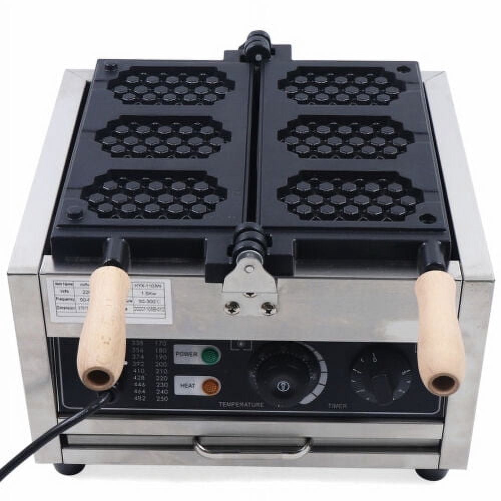 Honeycomb Waffle Maker Machine 1500W Commercial or Home Use Waffle Maker Baker