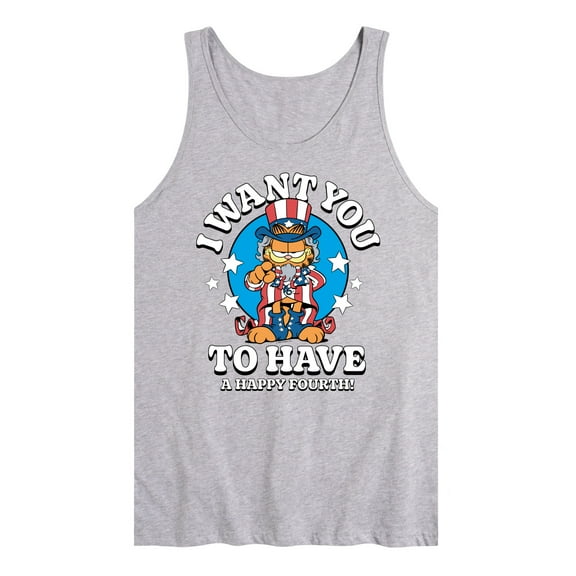 Garfield - Want You To Have A Happy Fourth - Men's Jersey Tank Top