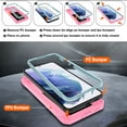 thumbnail image 2 of Jshru for Samsung Galaxy S22 Plus Case with Slide Camera Cover | 2Pcs Screen Protector, 360°Rotation Ring Kickstand Drop Protector Cover for Galaxy S22 Plus, Mint, 2 of 7