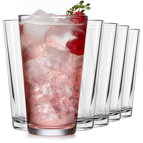 Libbey Bar Essentials Tumbler Glasses, 16-ounce, Set of 6