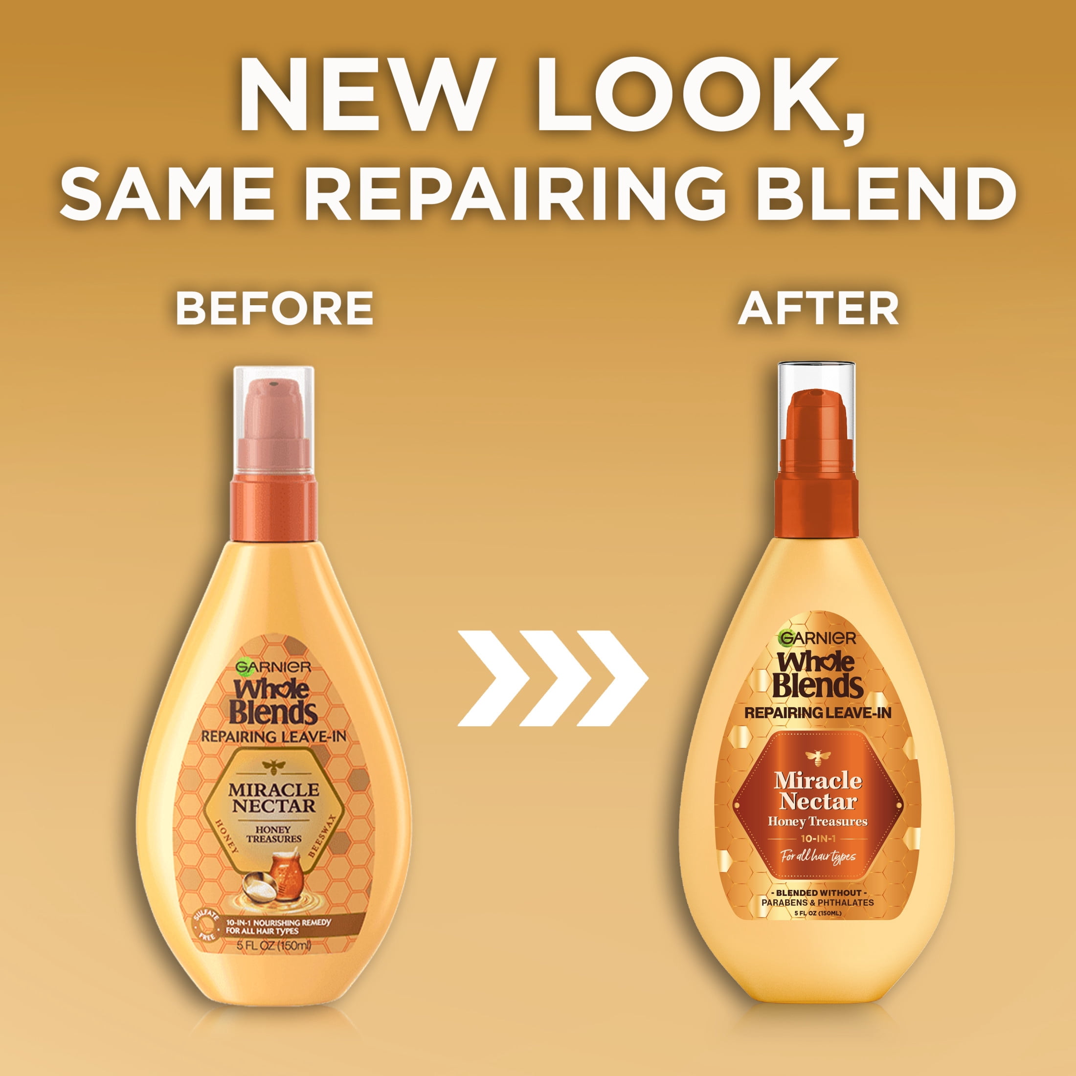 Garnier Whole Blends Leave-In Miracle Nectar Honey Treasures Treatment, 5 fl. oz.