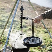 Petromax Adjustable Campfire Trammel Hook, Easily Adjust the Distance Between Your Outdoor Cooking Pots and Your Fire, up to 24 inches