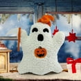 thumbnail image 6 of Lksixu Holloween Ghost Pillow, White Ghost-Shaped Plush Throw Pillow, Ultra-Soft & Cuddly Stuffed Ghost Pillow Decorative Spooky Cushion Halloween Decorations for Sofa Bed Couch, 6 of 7