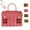 #B, variant on Rattan House Basket, House Shaped PP Rattan Basket with Lid & Handle, Vintage Woven Container for Daily Storage (#D)