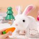 thumbnail image 4 of Electronic Pet Rabbit Toy Stuffed Animal Walking Barking Rabbit Toy Cute Cuddly, 4 of 5